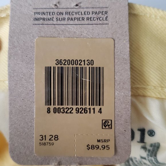 LEVI'S 501 Original Cropped Cutoff Jeans Buttonfly Coastal cowgirl festival Boho - Picture 8 of 10